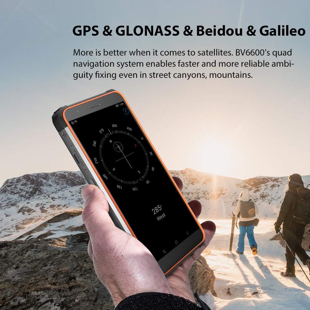 Blackview BV6600 - Smartphone 64GB, 4GB RAM, Dual SIM, Orange, Orange