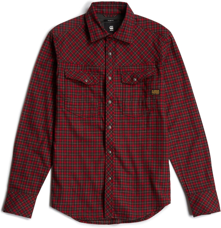 G-Star RAW Herren Dakota Slim Shirt L Mehrfarben (Baron Chibi Check D25223-d818-g907), L Mehrfarben