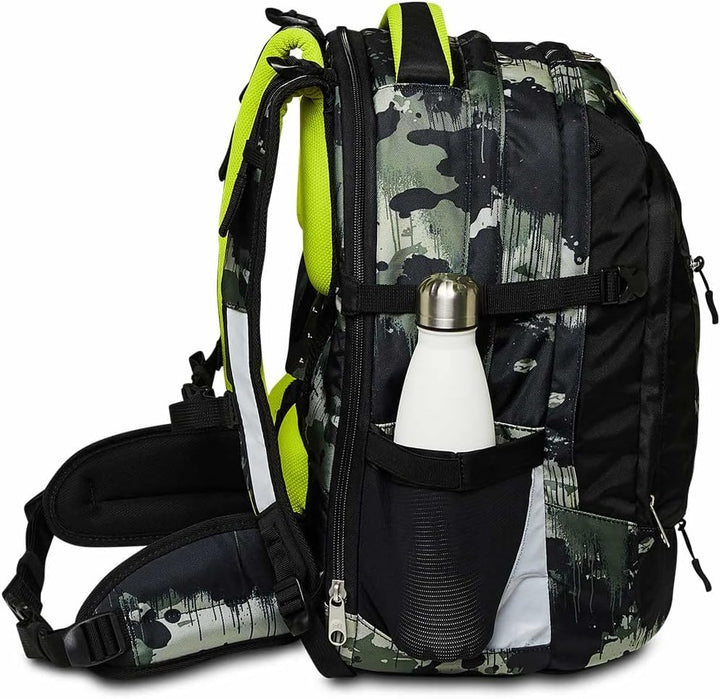 Seven Schulranzen ergonomisch, eweiterbar, anpassbar, Schulrucksack, Tornister mit verschiedenen Fäc