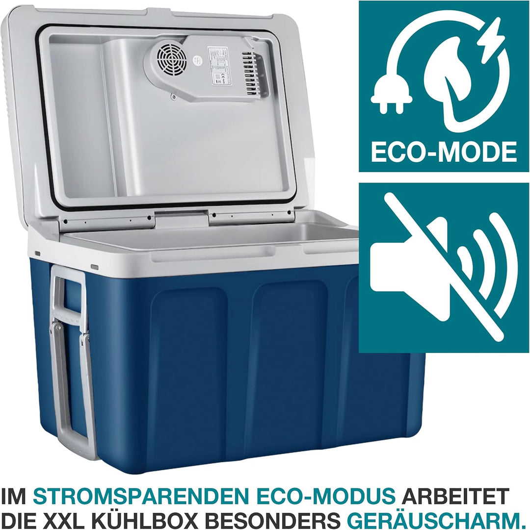 TOM 2in1 XXL Kühlbox 40l mit Kühl- und Heizfunktion – elektrische Coolbox mit Rollen – 230V & 12V St