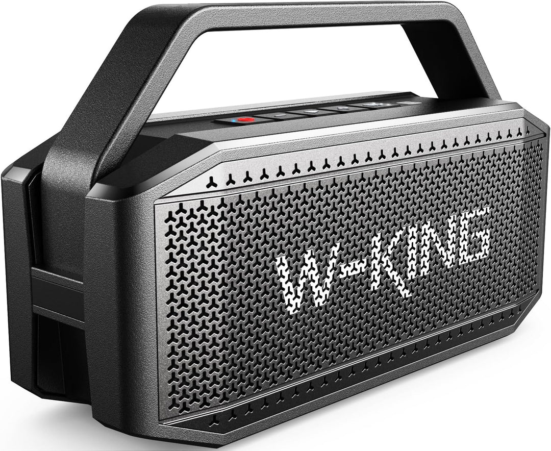 W-KING Bluetooth Lautsprecher Boxen Gross, 60W(100W Spitze) IPX6 Musikbox Lautsprecher Bluetooth Box