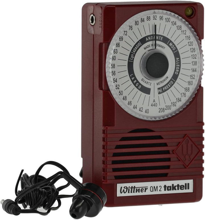 Wittner Metronom 861141 QM2 rubinrot QM2 rubinrot Single, QM2 rubinrot Single