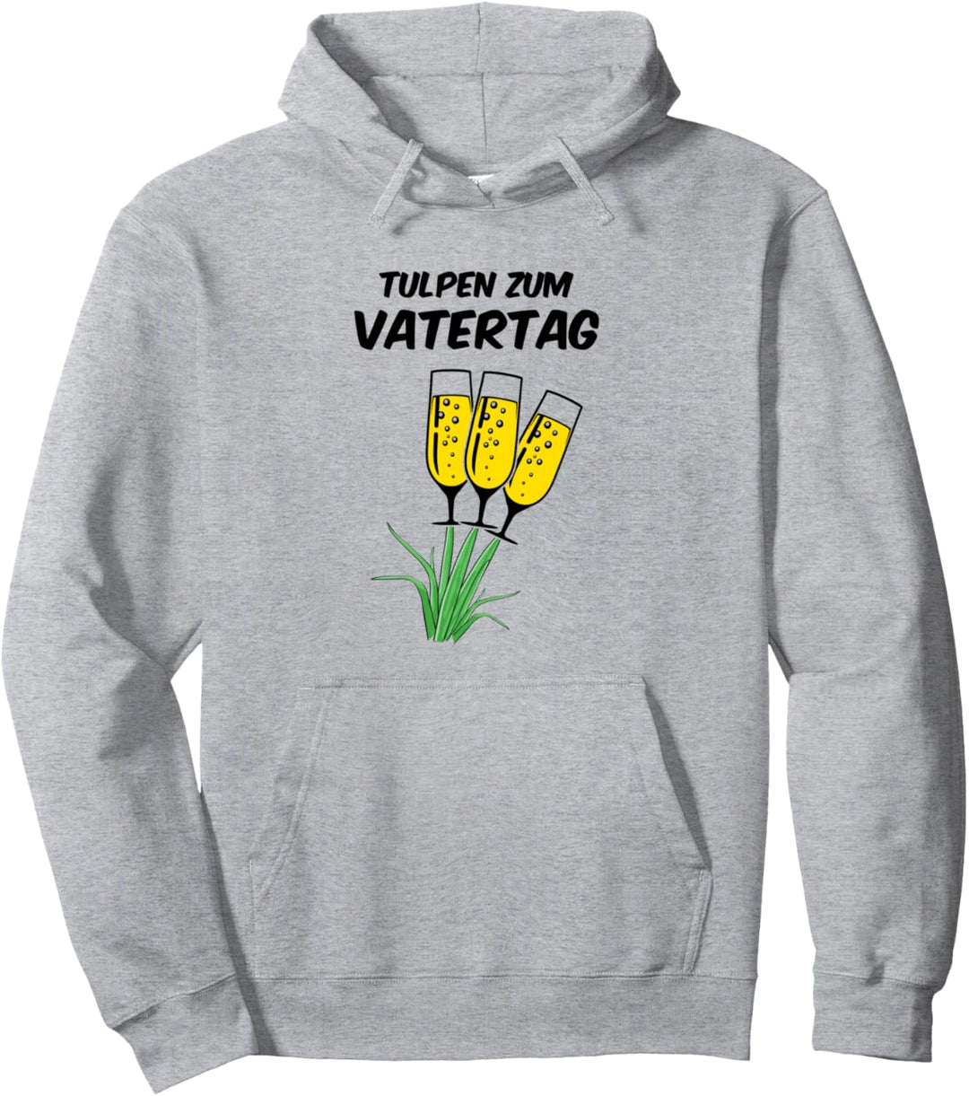 Tulpen Zum Vatertag Papa Familienvater Papi Männer Sekt Pullover Hoodie