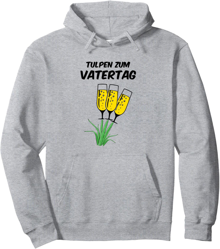 Tulpen Zum Vatertag Papa Familienvater Papi Männer Sekt Pullover Hoodie