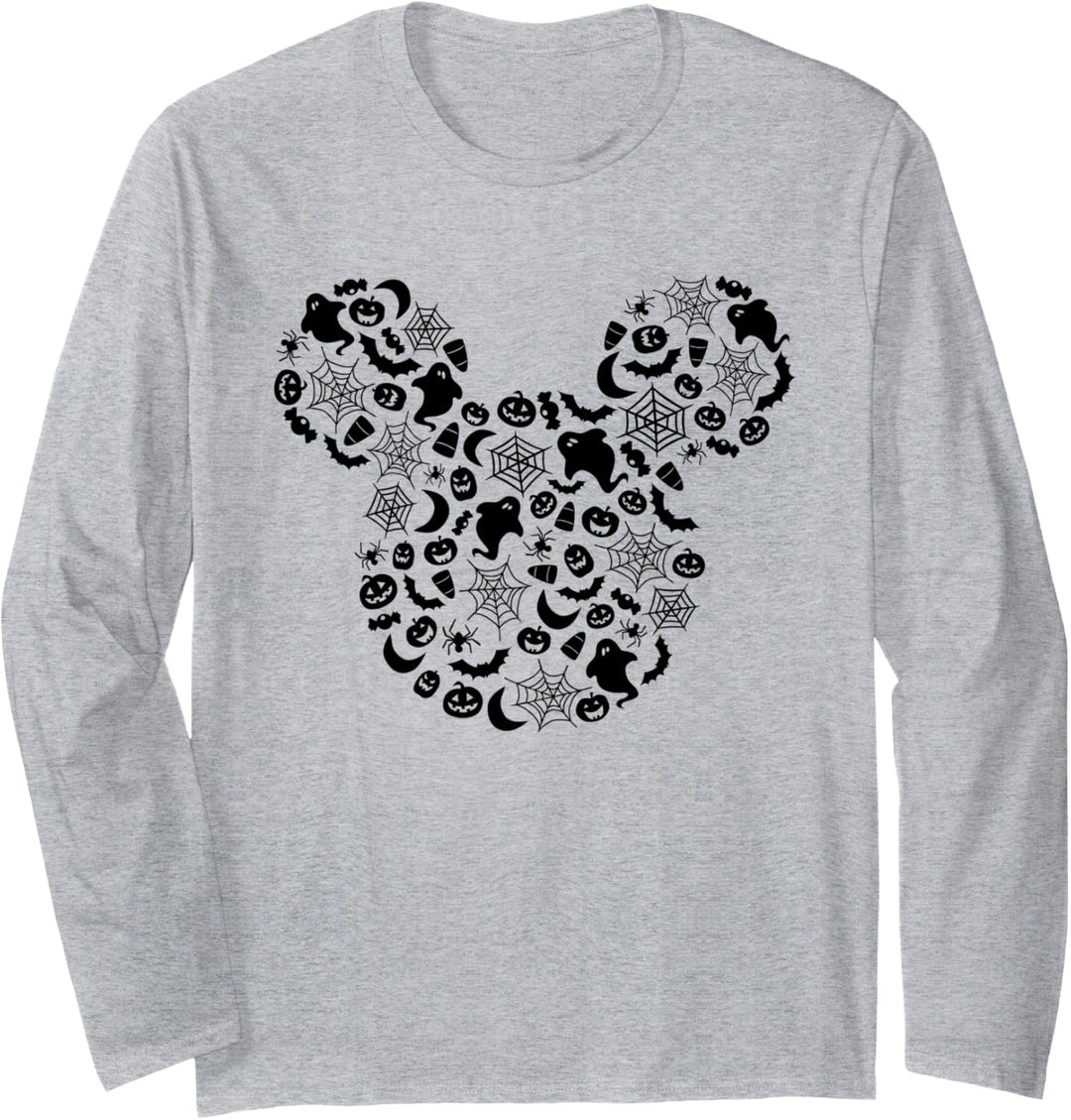 Disney Mickey Mouse Halloween Spooky Fun Langarmshirt