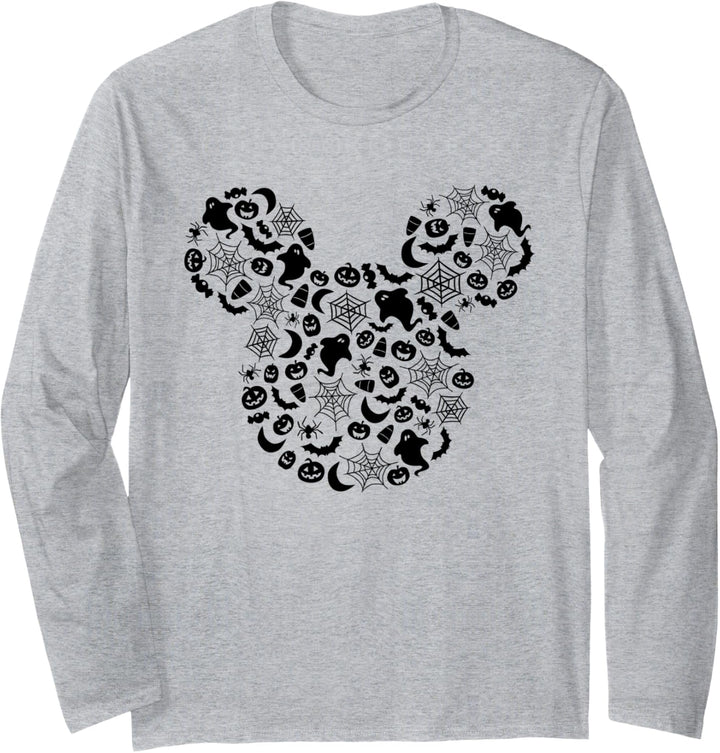 Disney Mickey Mouse Halloween Spooky Fun Langarmshirt