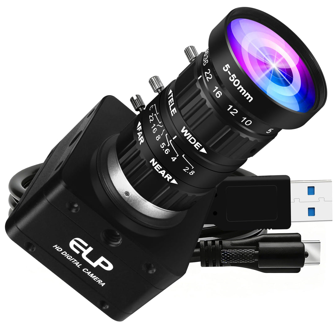 G High Speed USB Zoom Kamera, 1080P/230fps, 4K/60fps, 12MP/30fps, USB3.0/2.0 Manueller Fokus Lightbu