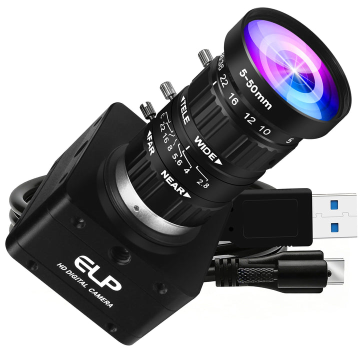 G High Speed USB Zoom Kamera, 1080P/230fps, 4K/60fps, 12MP/30fps, USB3.0/2.0 Manueller Fokus Lightbu