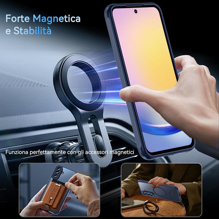 Hensinple Magnetische Schutzhülle für Samsung Galaxy A36 mit gehärtetem Glas, Schutzhülle für Samsun