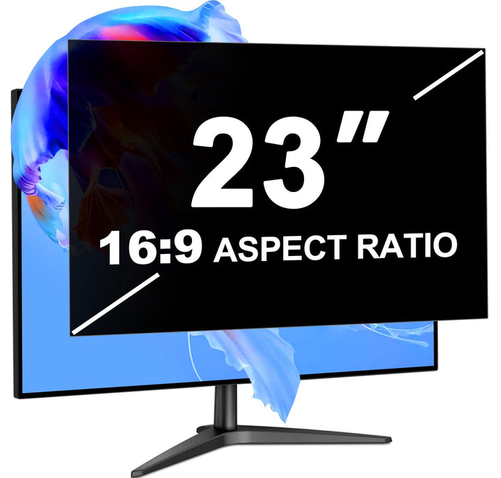 23 Zoll Monitor Blickschutzfilter für 16:9 Seitenverhältnis, Blendfrei Blaulichtfilter Computer Priv