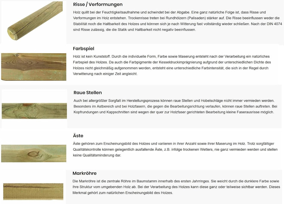 Gartenwelt Riegelsberger Pfahl Ø 4,6 cm Länge 150 cm 2 Stück Holzpfahl Kiefer imprägniert Kiefernhol