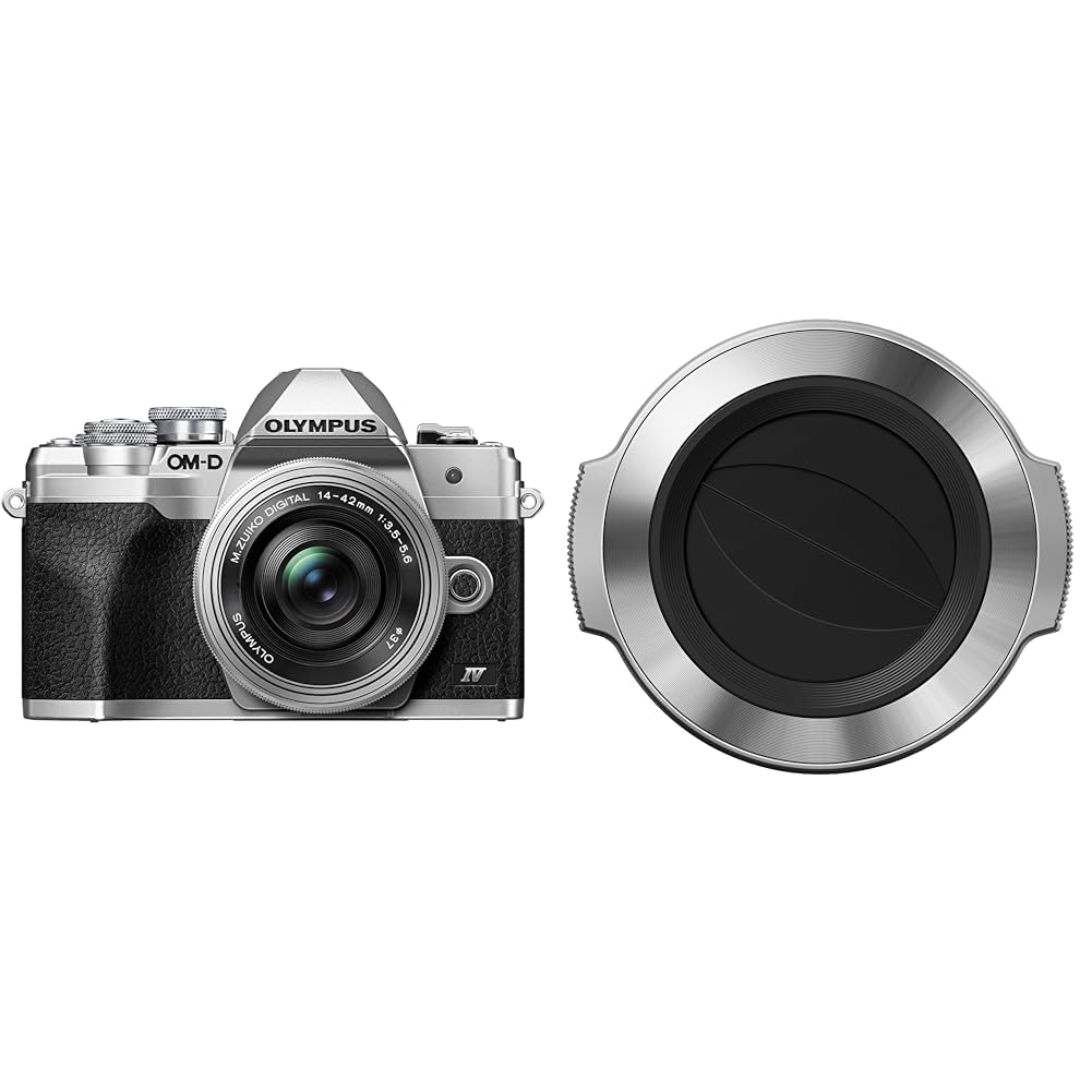 Olympus OM-D E-M10 Mark IV Micro-Four-Thirds-Systemkamera-Kit, 20 MP Sensor, 5-Achsen-Bildstabilisat