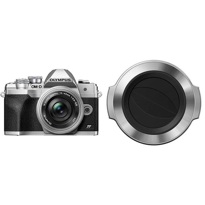 Olympus OM-D E-M10 Mark IV Micro-Four-Thirds-Systemkamera-Kit, 20 MP Sensor, 5-Achsen-Bildstabilisat