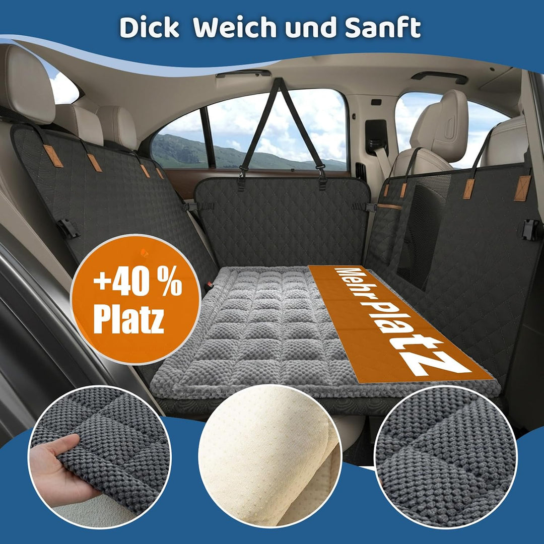 Hundedecke Auto Rückbank Mit Rutschfester Matte, Hundedecke Auto Rückbank, Wasserdicht,Kratzfest mit