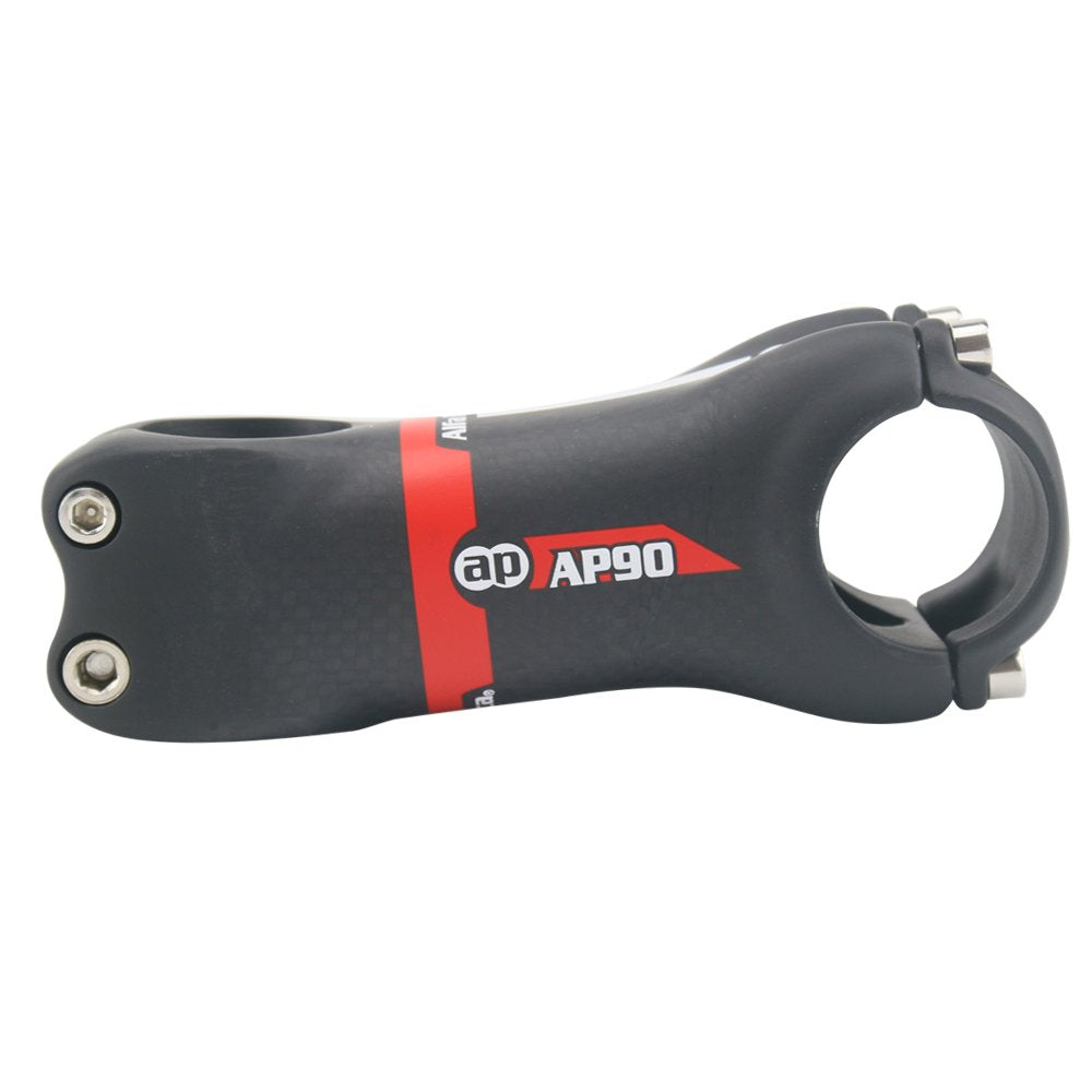 Alfa Pasca Fahrrad Vorbau Carbon Rennrad MTB Kein Logo +-6/17 Grad 3K Glänzend/Matt 31.8 * 70/80/90/