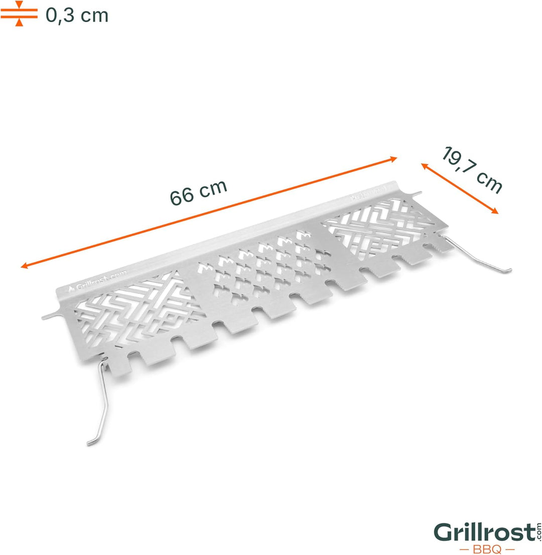 Grillrost.com Das Original Edelstahl Warmhalterost Enders Monroe Pro 4 - Multistation grillt 9 Keule