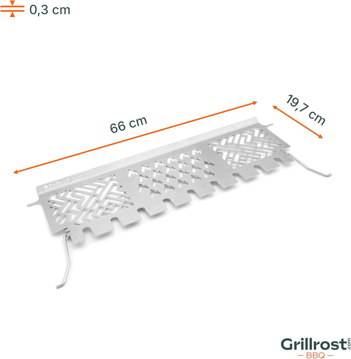 Grillrost.com Das Original Edelstahl Warmhalterost Enders Monroe Pro 4 - Multistation grillt 9 Keule