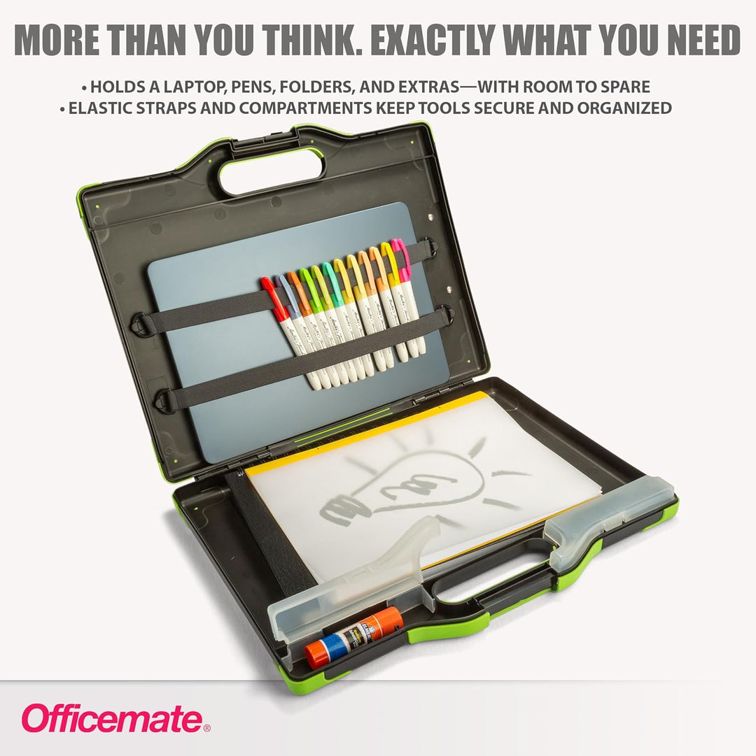 Officemate Carry All 83325 Aufbewahrungsbox für Klemmbrett, Buchstaben-/Rechtsgrösse, Schwarz und Gr