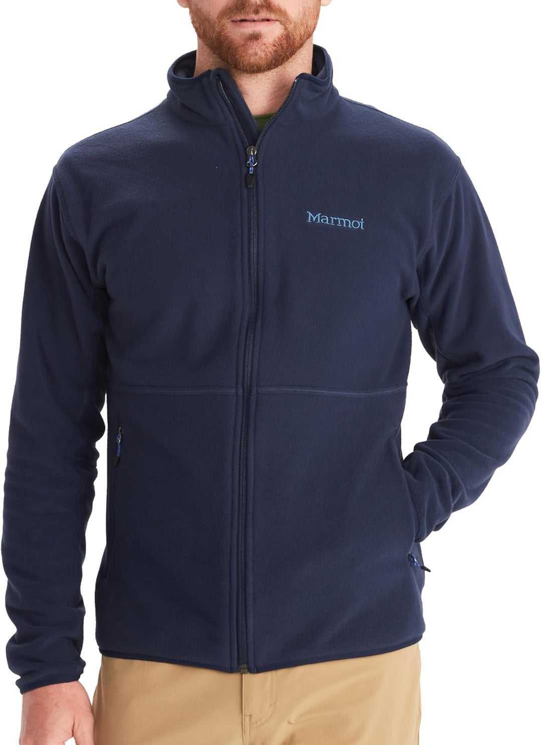 Marmot Herren Rocklin Jacket Warme Fleecejacke, Outdoor-Jacke mit durchgehendem Reissverschluss, atm