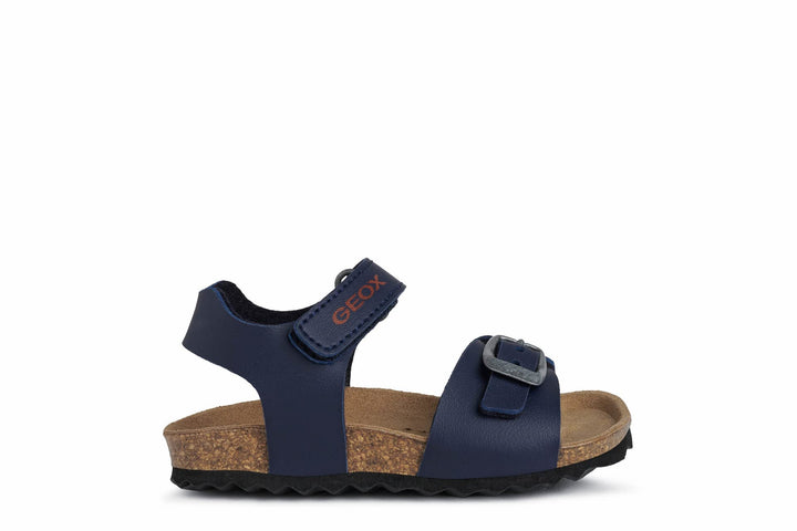 Geox Jungen B Chalki Boy Sandalen 27 EU Navy Dk Red, 27 EU Navy Dk Red