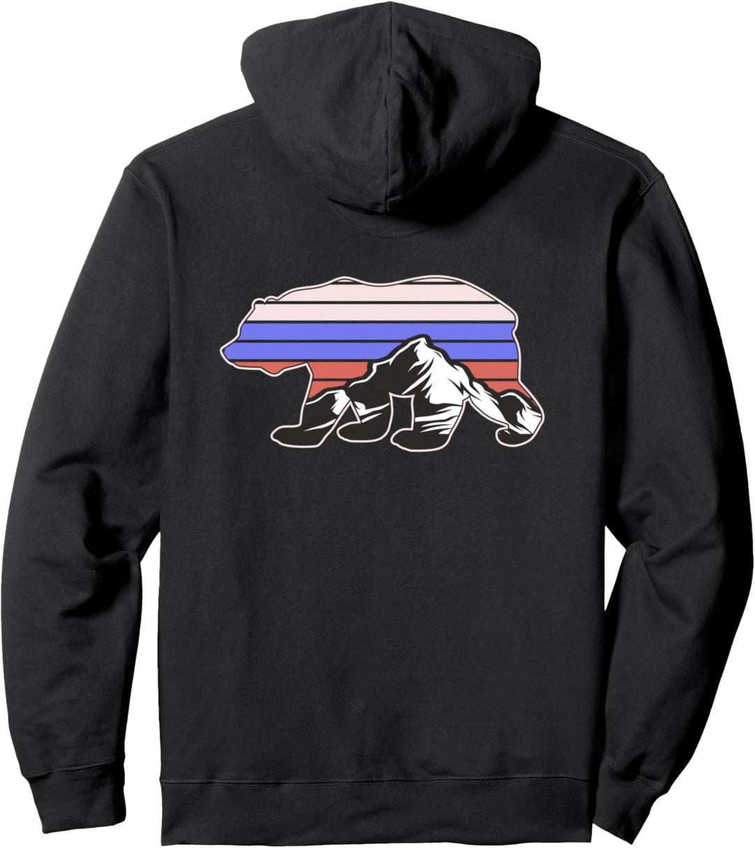 Russland-Flagge - Comrade Patriotischer Bär Russisch Patriot Geschenk Pullover Hoodie