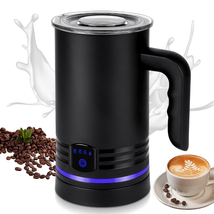 HOTUT Elektrischer Automatischer Milchschäumer,4 in 1 Milchaufschäumer, 430 ml Edelstahl Milchaufsch