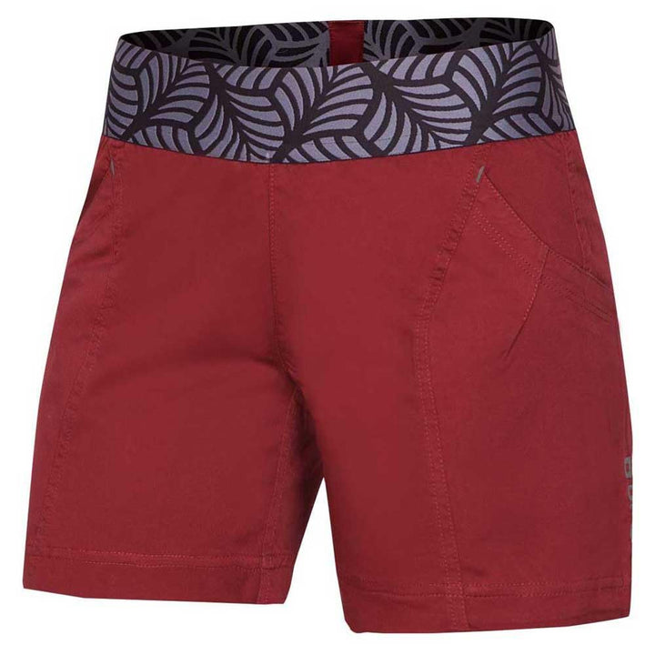 Ocun Damen Pantera Organic Shorts Pants kurze Hose, Wine Syrah