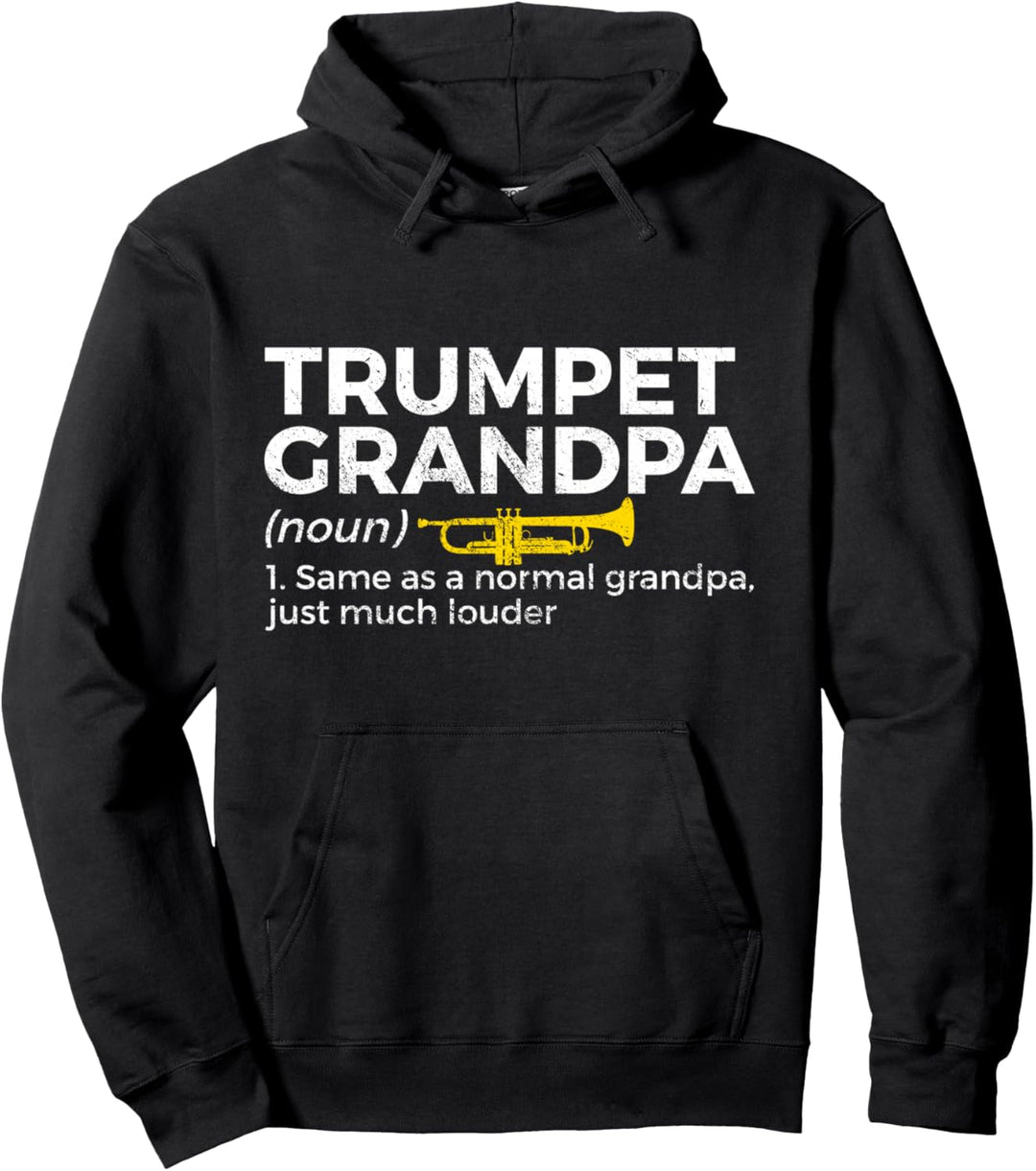 Trompete Opa Definition Band Lustige Trompete Opa Pullover Hoodie