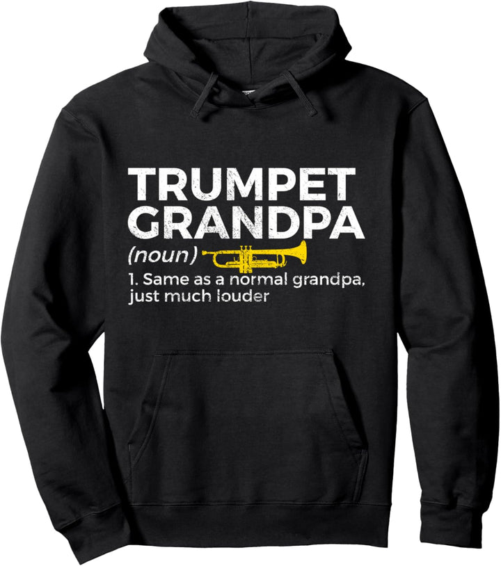 Trompete Opa Definition Band Lustige Trompete Opa Pullover Hoodie