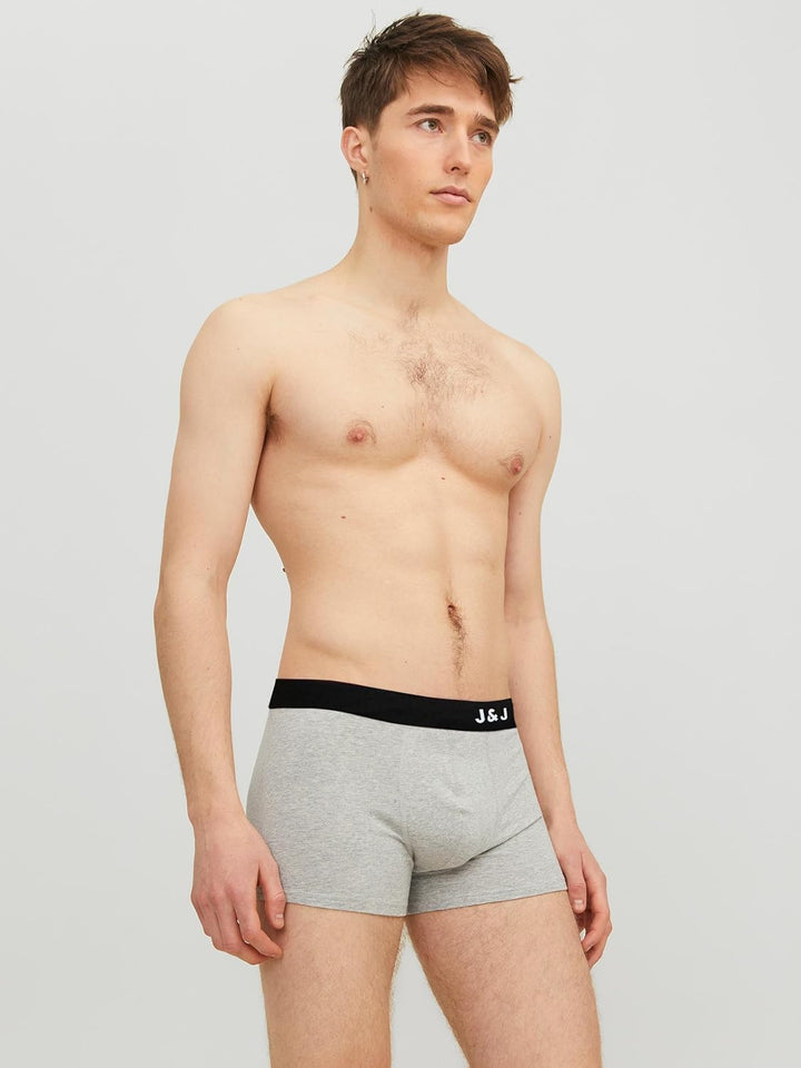 JACK & JONES Male Kurze Boxershorts 7er-Pack Kurze Boxershorts L 7er Pack (4x Schwarz, 3x Light Grey