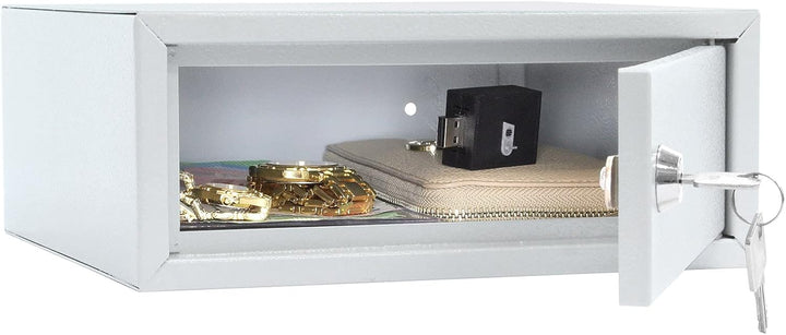 Profirst Wertfach Kaisten 1, Zylinderschloss mit 2 Schlüssel, Lichtgrau, BxH 250x100 mm