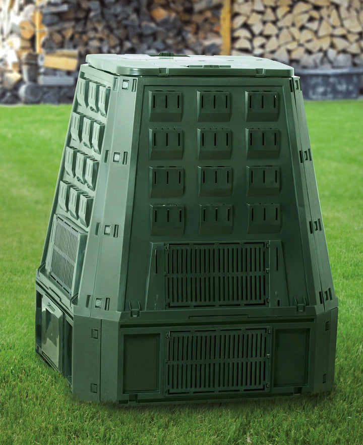 Kompostierungsanlage EVOGREEN 630L, Abmessungen (mm) 900x910x1070, Farbe Schwarz