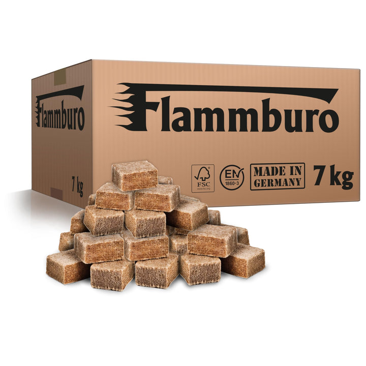 (7 kg) Öko Anzündwürfel vom Deutschen Hersteller, Grillanzünder, Kaminanzünder, Ofenanzünder, Anzünd