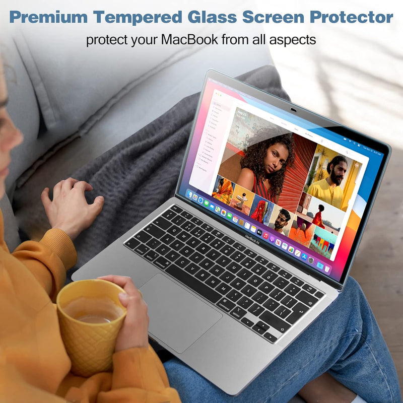 ProCase 2 Stück 9H Härte Displayschutzfolie für 13 Zoll MacBook Pro 13/ MacBook Air 13,Display Schut