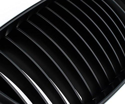 Kühler- Sport- Front- Rippen- Grill Schwarz Matt Eintragungsfrei Set