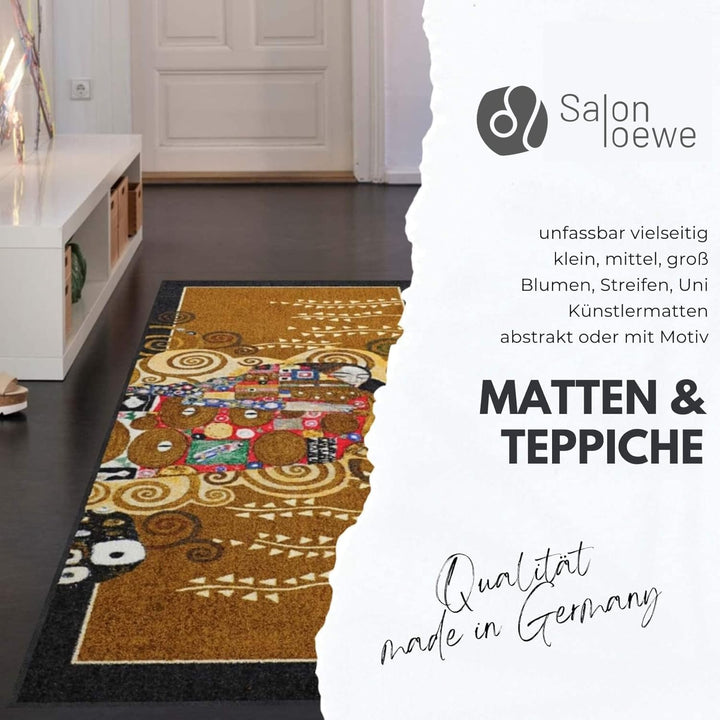Salonloewe Minimatte Herzbaum 030x075 cm Fussabtreter Sauberlaufmatte draussen Fussmatte Indoor Schm