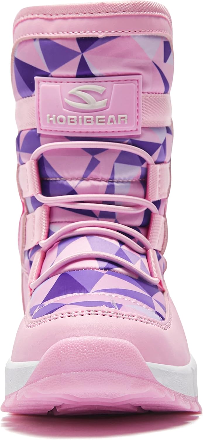 GUBARUN Schneestiefel Jungen Mädchen Winterstiefel Kinder Winter Outdoor Wasserdicht Warme Stiefel 3