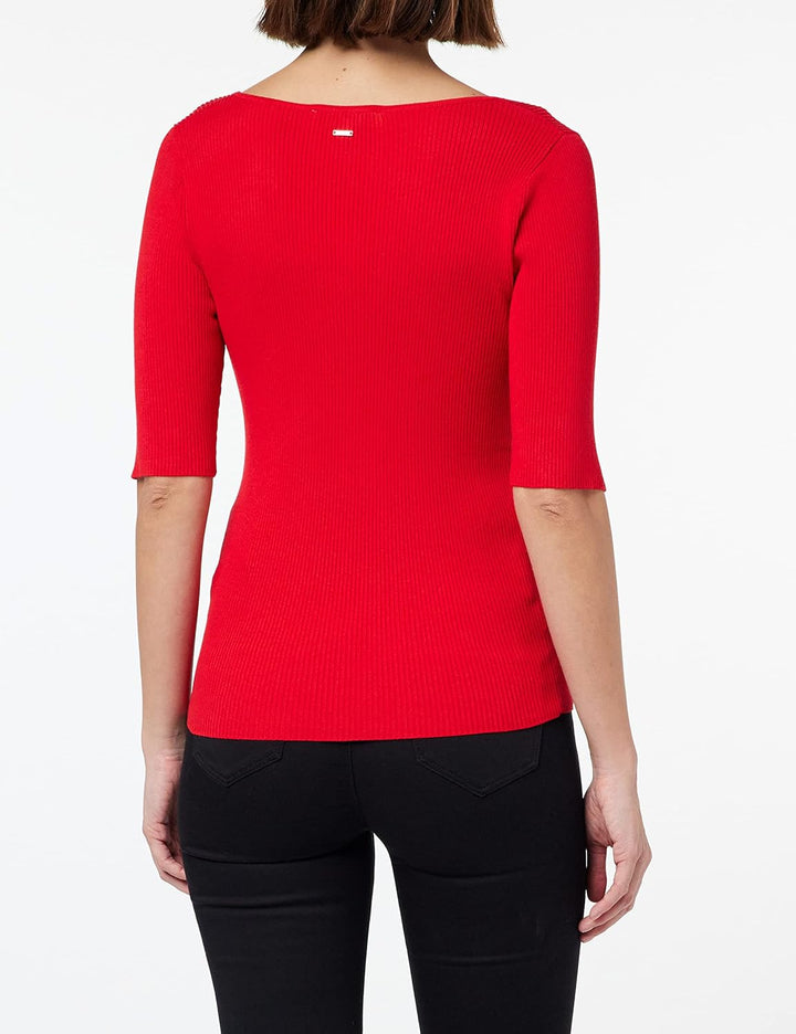 Morgan Damen Pullover XS Scharlachrot, XS Scharlachrot