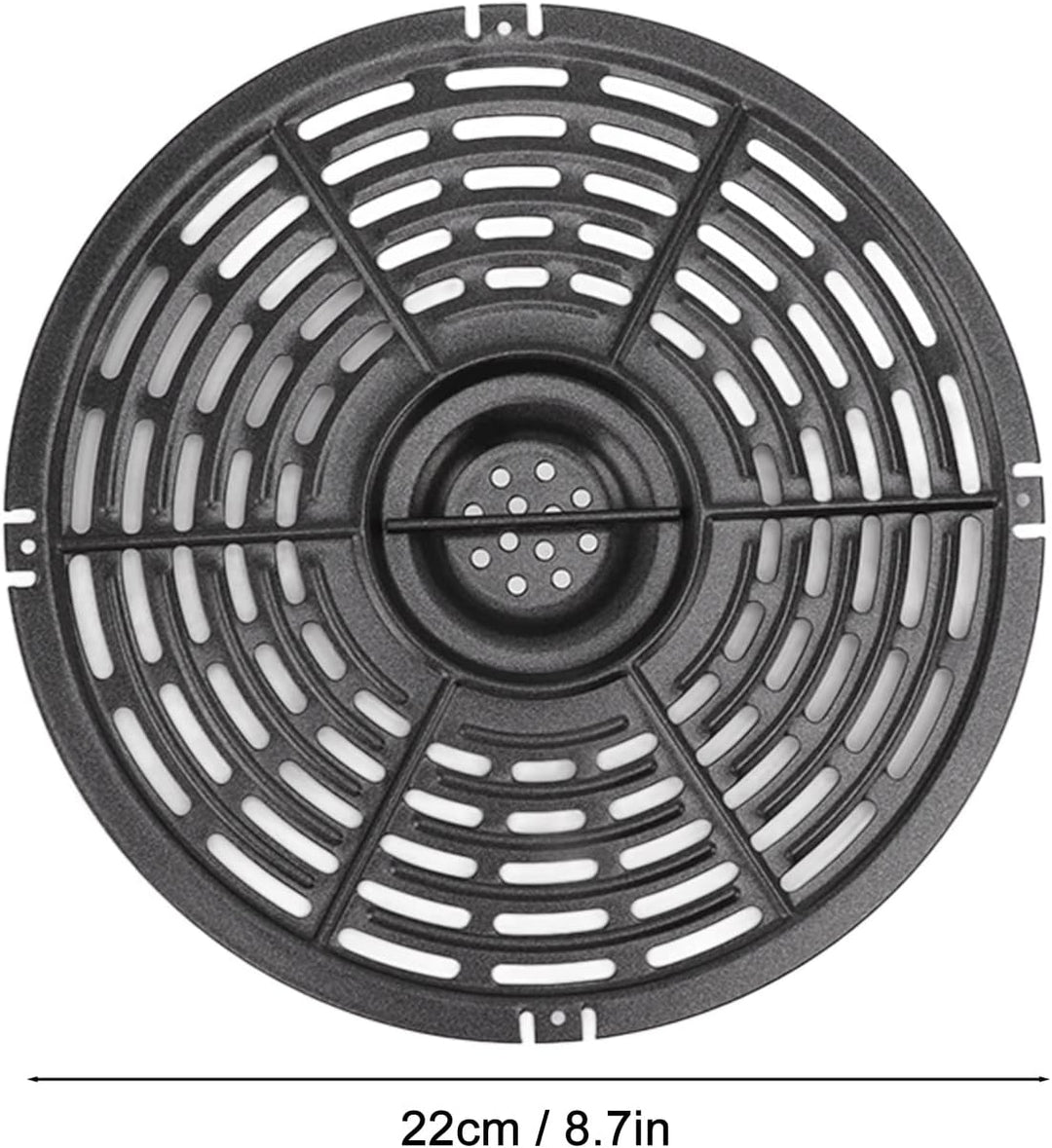 Fritteuse Ersatztablett, Ersatz Grillpfanne für Luftfritteuse, Runde Hitzebeständig Antihaftbeschich