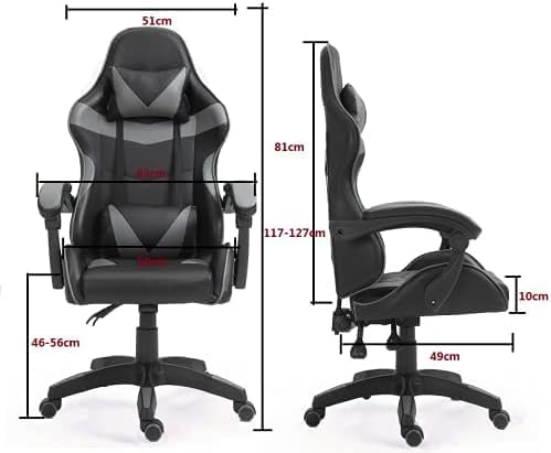 mcc direct Bürostuhl Ergonomisch, Schreibtischstuhl, Drehstuhl, Gaming Sessel, Gamingstuhl (Grün), G