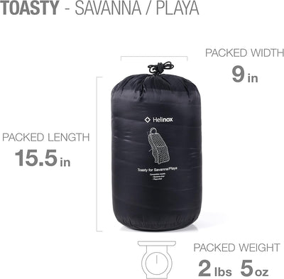 Helinox Toasty | Rundum-Kapuzendecke aus 100% Recyclingmaterial, passend Reise-, Rucksack- und Campi