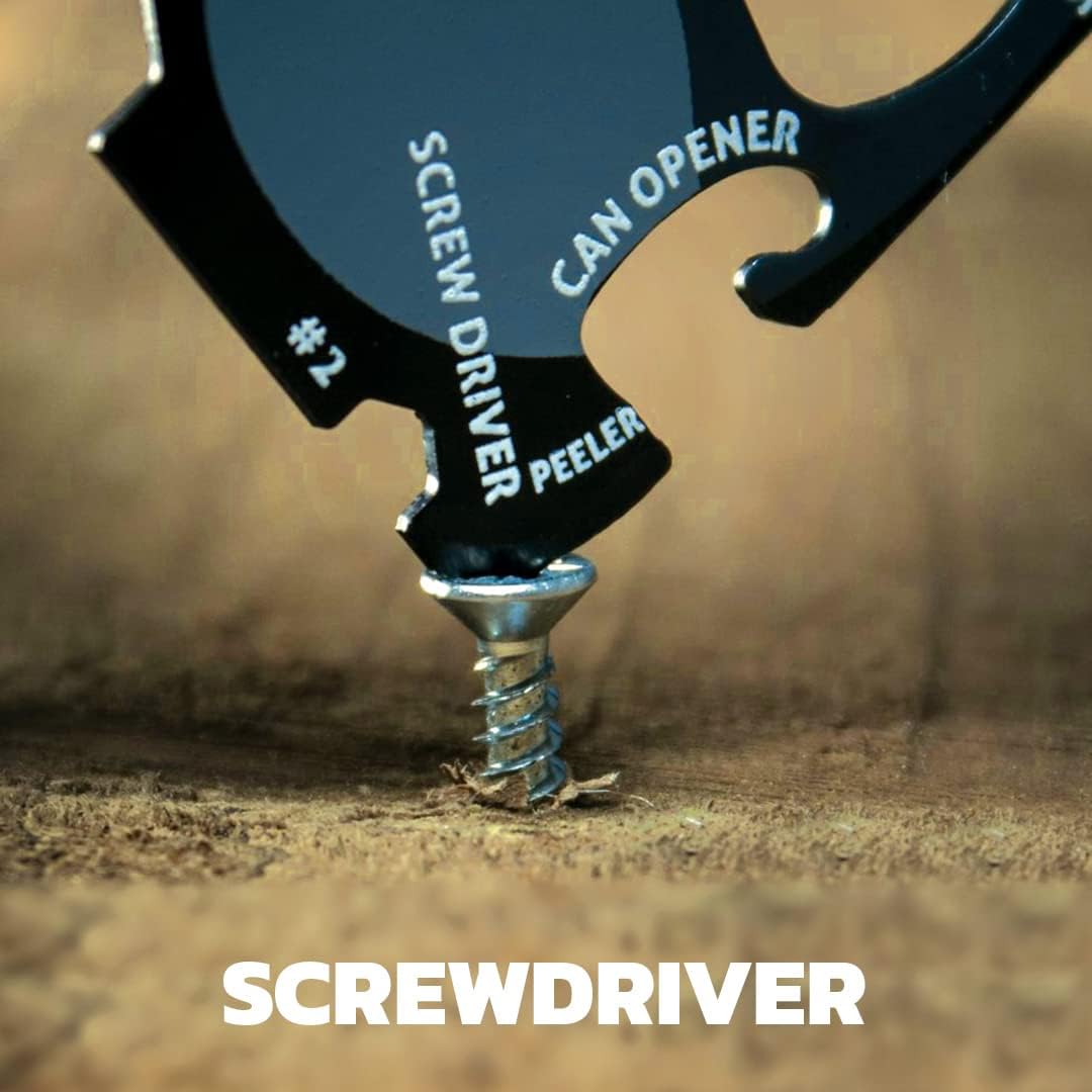 Wallet Ninja 18-in-1 Mehrzweck-Werkzeug in Kreditkartengrösse, Multitool für die Hosentasche (Soft T