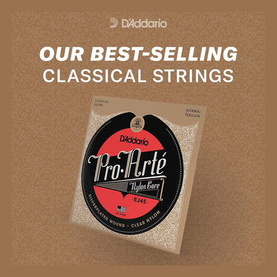 D'Addario Gitarrensaiten Konzertgitarre | Akustikgitarre | Akustik Gitarre Saiten | Classical Guitar