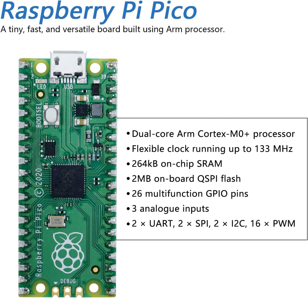 Freenove 4WD Car Kit for Raspberry Pi Pico (Included) (Compatible with Arduino IDE), Dot Matrix Expr