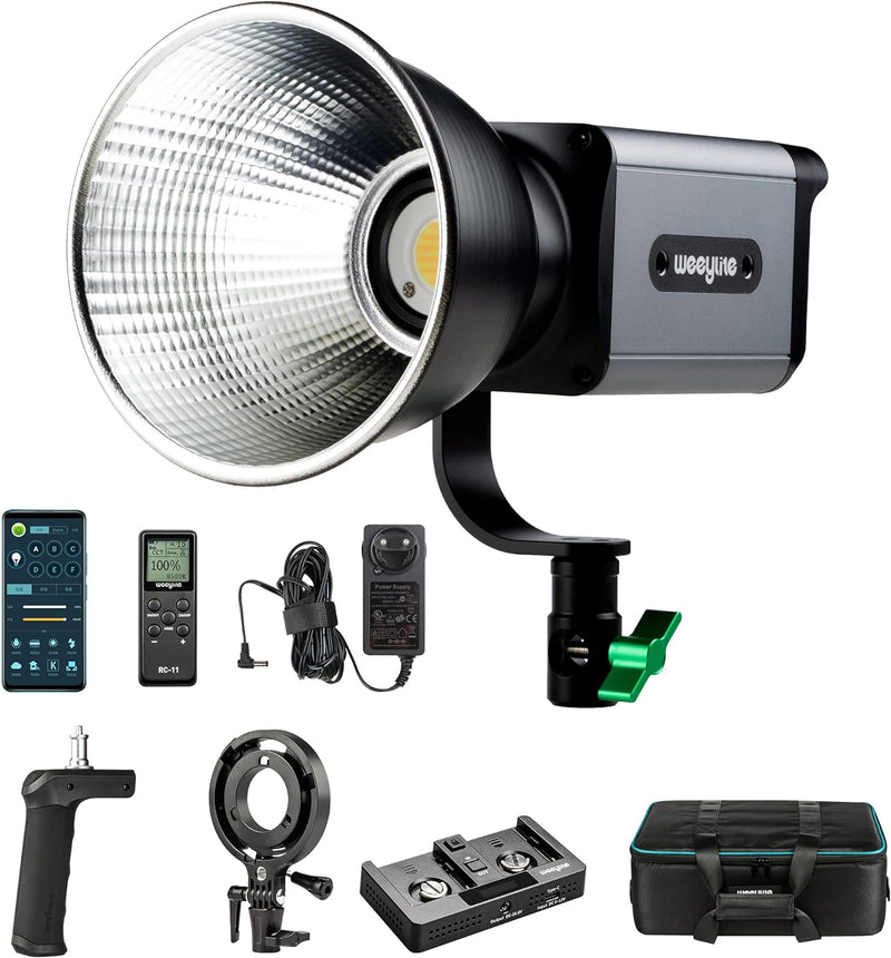 Weeylite 60W zweifarbiges LED Videoleuchte-Kit, Dauerlicht dimmbare 2800K-8500K (weiss+warm), Hohe H