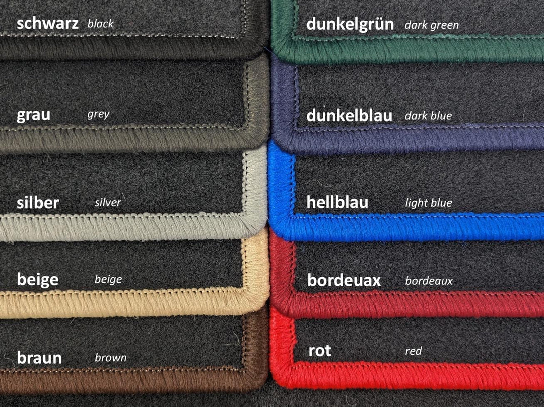 Fussmatten passend für FIAT Ducato Typ 250 alle Sitzvarianten (Baujahr 2006-2024), Deluxe schwarz |