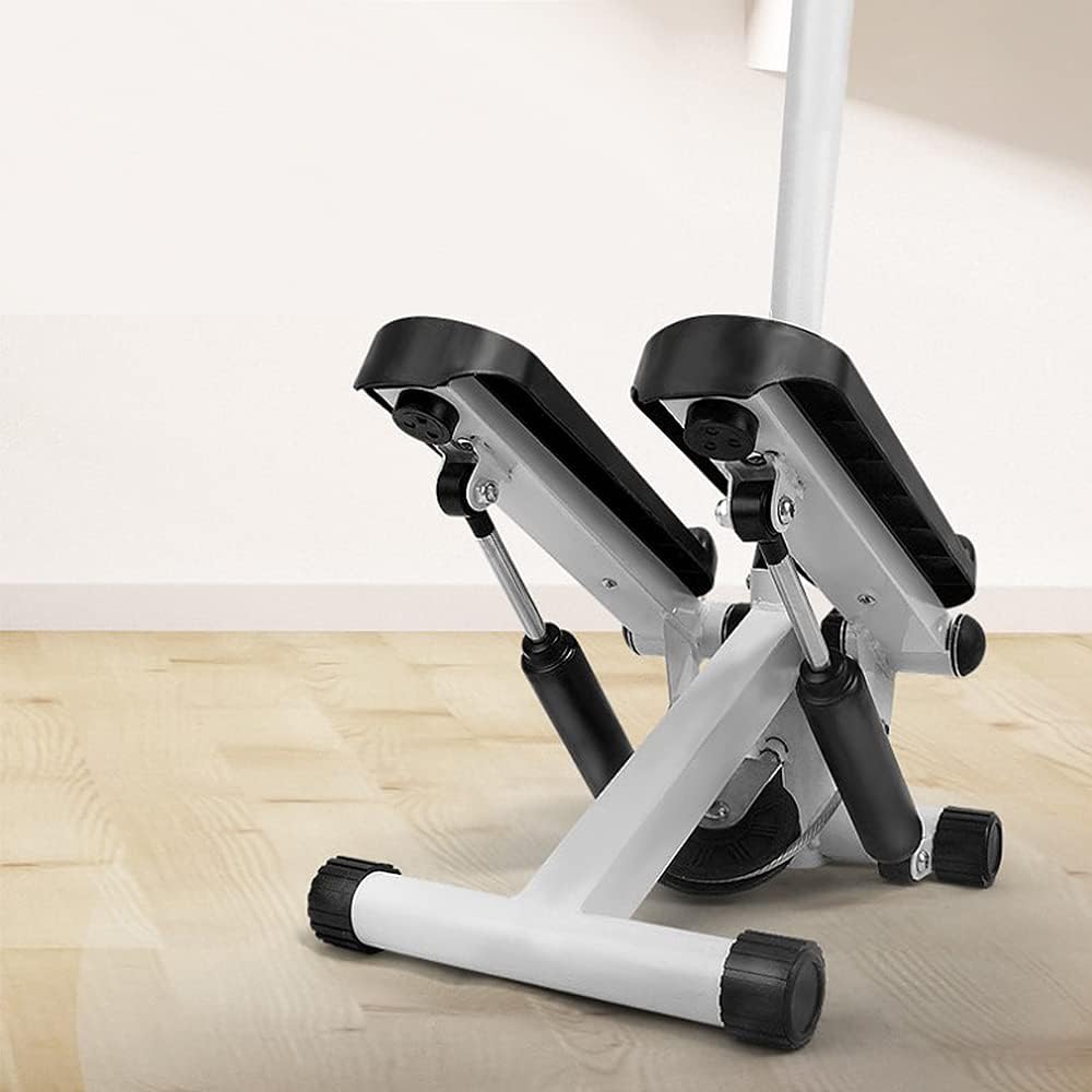 Mini Stepper mit LCD-Display, Power Ropes, Heimtrainer Fitness Gerät, Stahl, 112x34x29cm, Hydraulisc