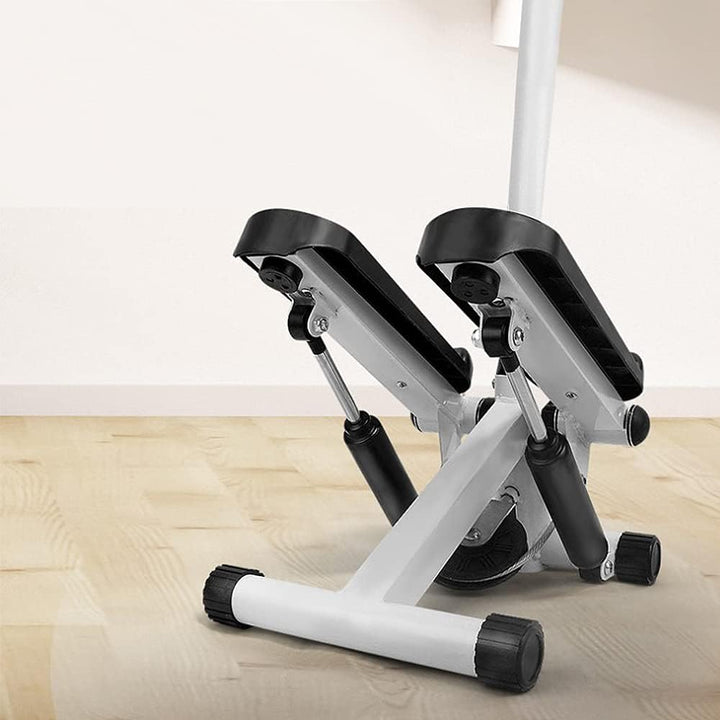 Mini Stepper mit LCD-Display, Power Ropes, Heimtrainer Fitness Gerät, Stahl, 112x34x29cm, Hydraulisc