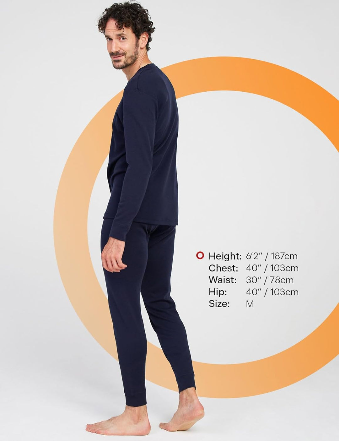 LAPASA Herren 100% Merinowolle Thermounterwäsche Set, Premium Merino Wolle Unterhemd &amp; Unterhosen, T