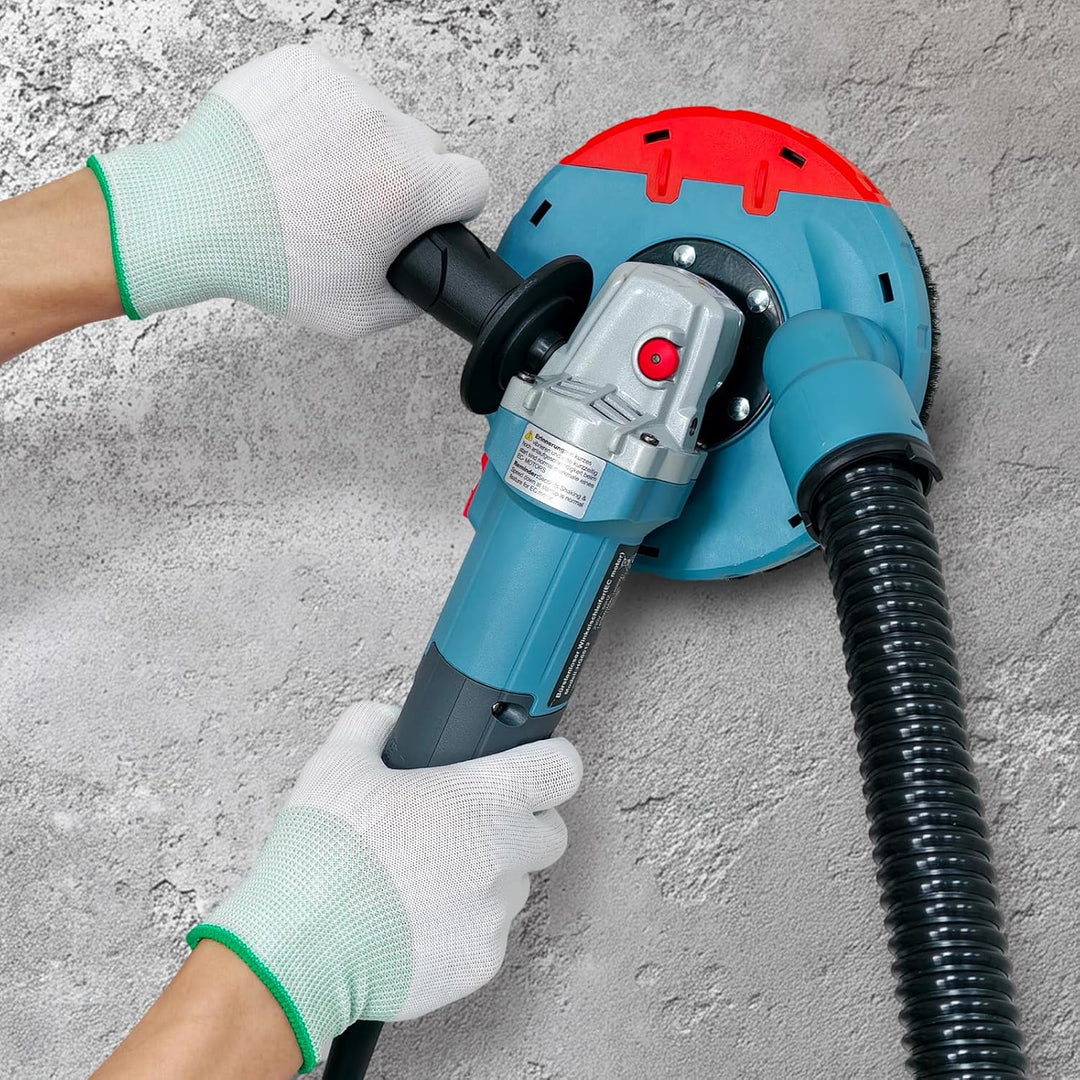 FANZTOOL Betonschleifer Betonfräse Winkelschleifer Absaughaube mit 2100W bürstenlosem EC-Motor (Diam